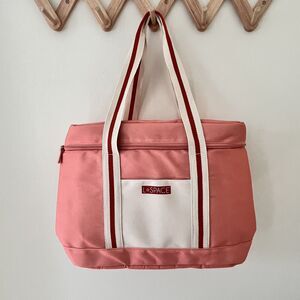 Peach Pink L*Space Cooler Insulated Tote Bag - 16" L x 12" H x 6" D - NWOT